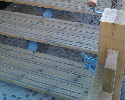Timber decking photo of anti slip in Suffolk 01