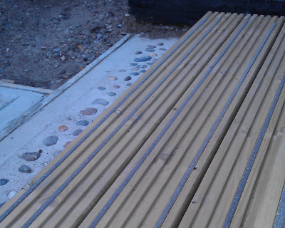 Timber decking photo of anti slip in Suffolk 03