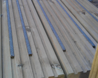 Timber decking photo of anti slip in Suffolk 05