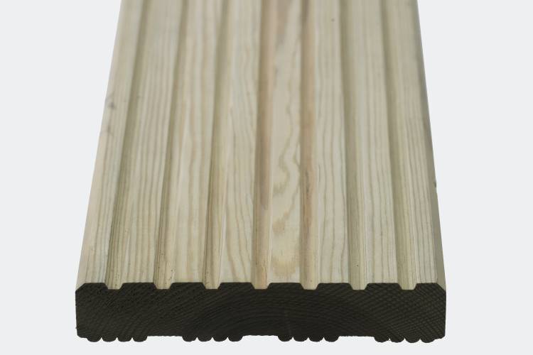 Q-Deck winchester decking grooved profile image